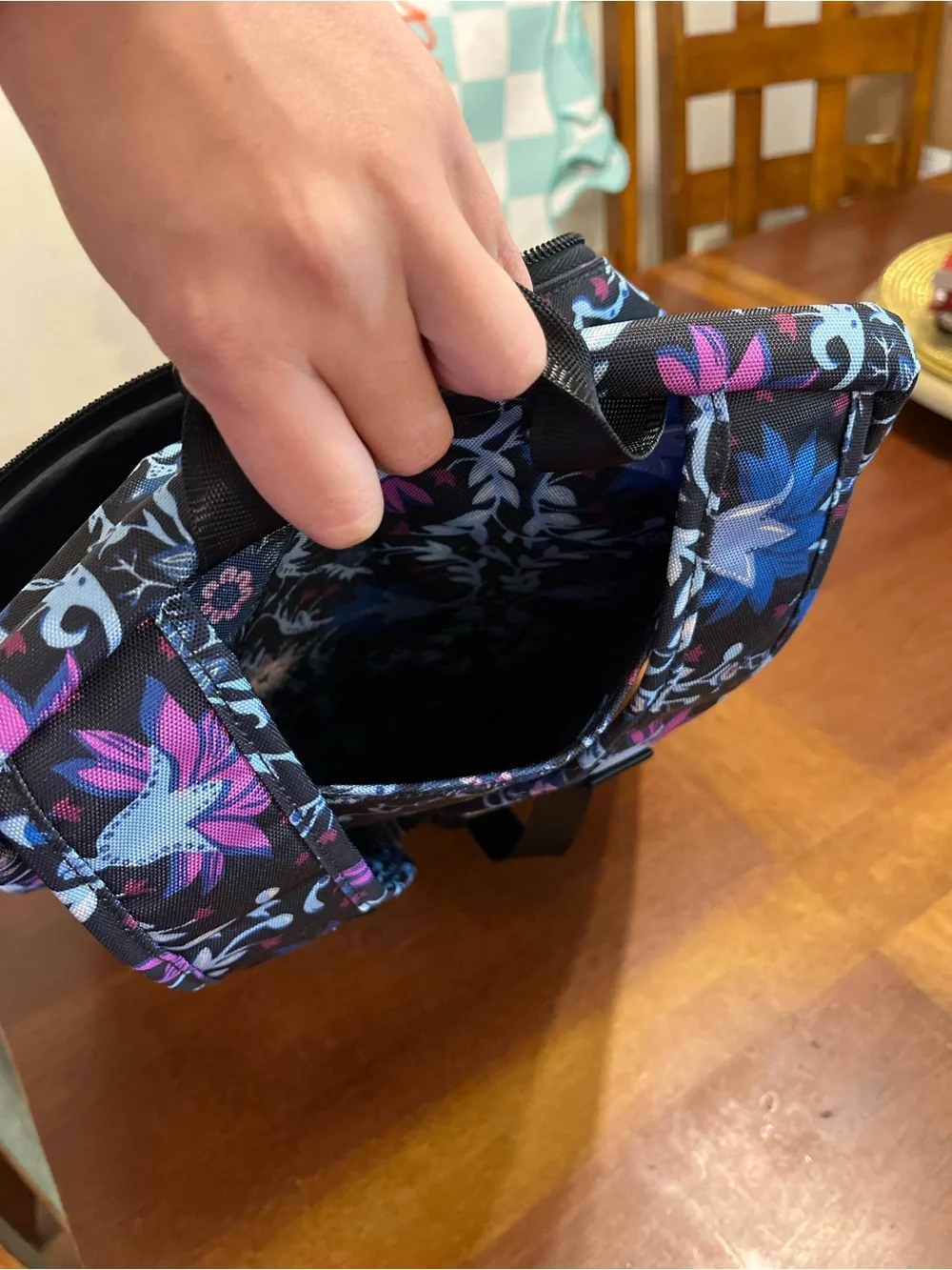 Vera Bradley Black Floral Backpack l